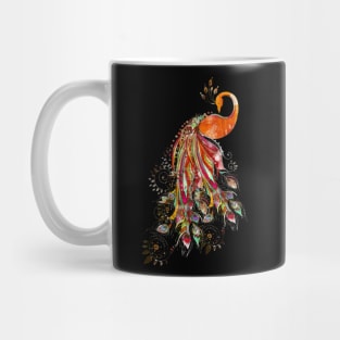 Peacock Style Watercolor Mug